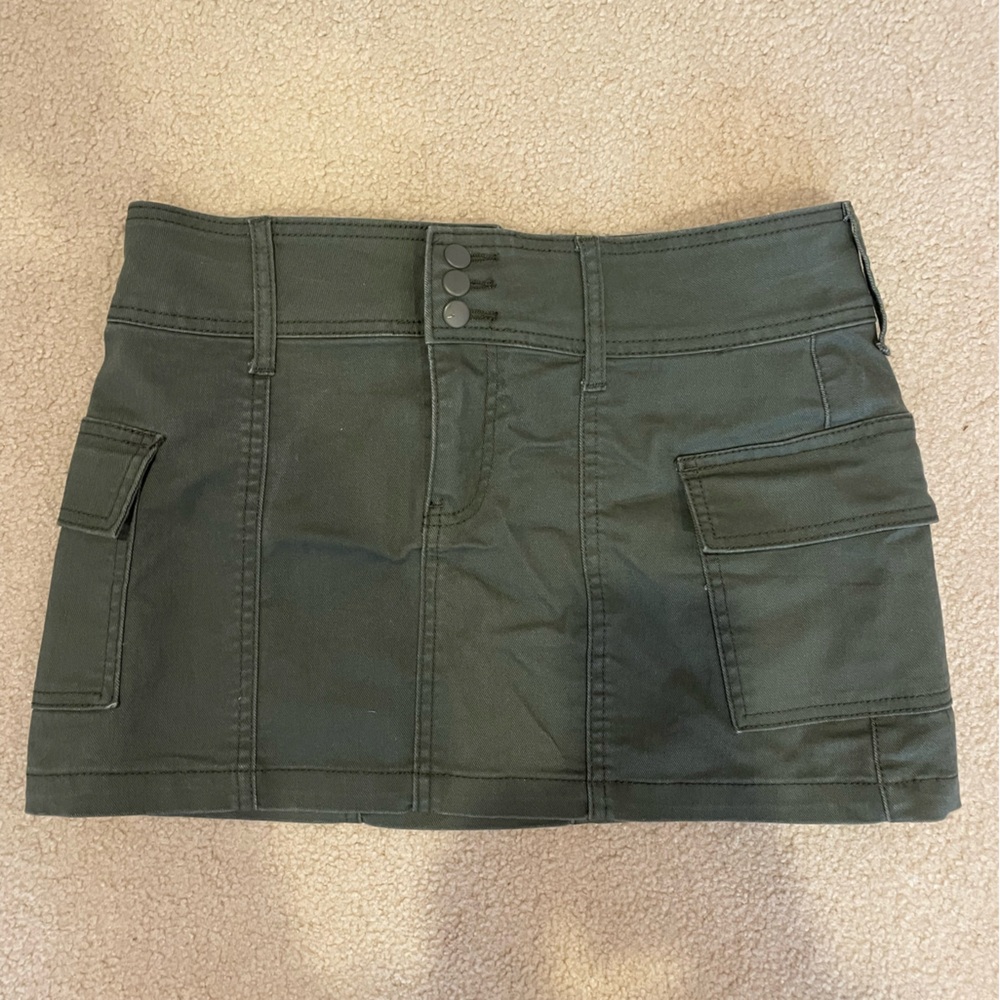 Vanilla Star Olive Green Skirt